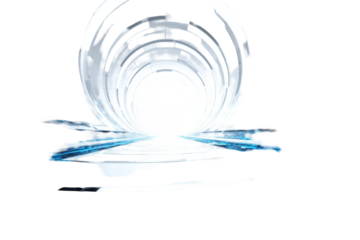 Abstract design with swirling shapes