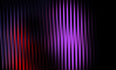 abstract purple and red lines on a dark and black background