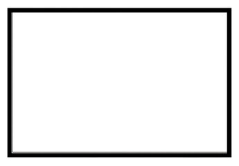 Blank rectangular white surface framed by black border