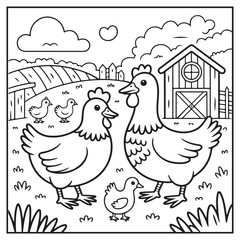 Serene Landscapes Coloring Pages