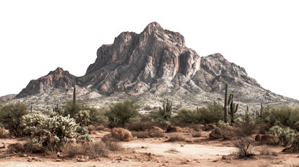 Majestic desert mountain range