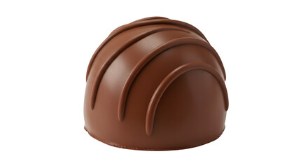 Obraz premium Chocolate Truffle Temptation: A delectable close-up showcases the rich texture and exquisite detail of a single chocolate truffle, inviting indulgence and delight.