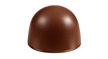 Fototapeta premium Rich Dark Chocolate: A close-up view of a single, delectable piece of rich dark chocolate, its smooth surface glistening invitingly.