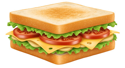 Delicious Sandwich: A close-up view of a tantalizing sandwich, featuring layers of fresh, vibrant ingredients, promising a delightful culinary experience.