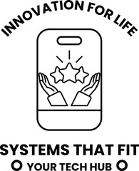 A black and white image of two hands holding up stars with the words 