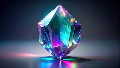 A vibrant, iridescent gem