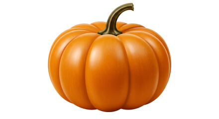 Golden Orb of Autumn: A plump pumpkin, ripe and ready, embodies the harvest season's warmth. A symbol of abundance, it's a cheerful icon for autumn celebrations.