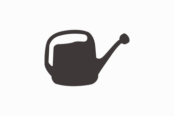 Vector silhouette of a plant watering can.