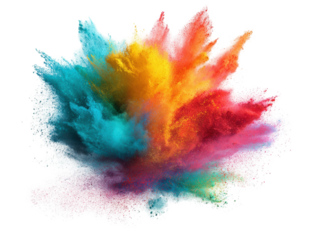 Vibrant explosion of colorful powder (6)
