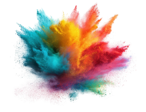 Vibrant explosion of colorful powder (6)