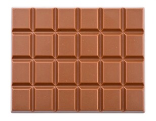 Chocolate bar, top view