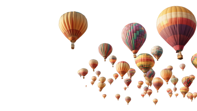 Colorful hot air balloons in the sky (4)