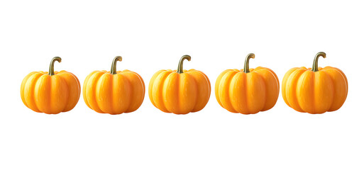 Obraz premium Pumpkin. On a transparent background. Halloween. For designers, marketers. Popular image, illustration, object, holiday, family.