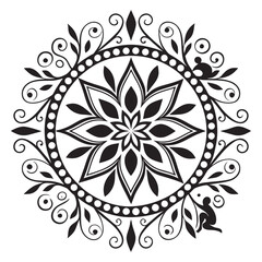 ornamental round lace ornament
