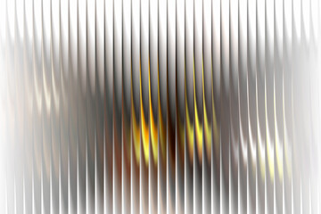 Abstract glowing neon background with orange yellow tones and vertical striped overlay, futuristic digital wallpaper with minimal artistic luminous decor