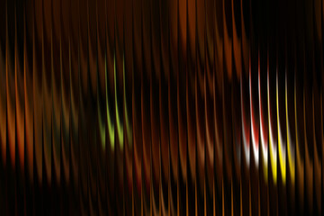 Abstract glowing orange red golden background with vertical striped dark overlay, futuristic minimal wallpaper and stylish luminous artistic digital design