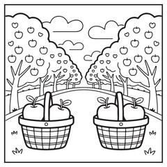 Serene Landscapes Coloring Pages