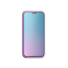 Smartphone isolated on transparent background studio shot