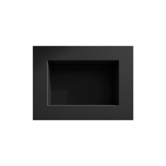 Fototapeta premium Transparent Fireplace Stove Box