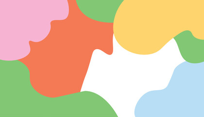 Colorful pastel color on white background.