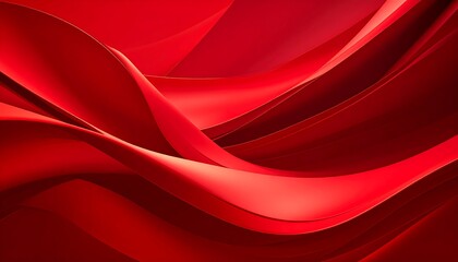 Obraz premium Abstract red flowing curves