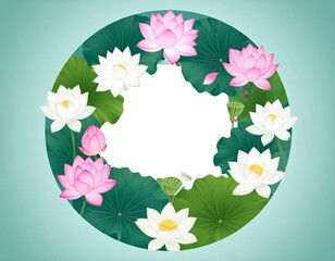 Circular lotus flower arrangement (1)