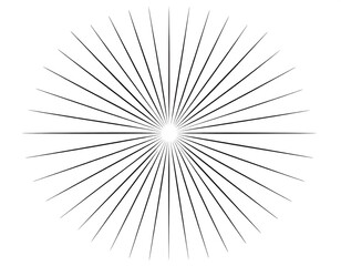 Circular radiating lines