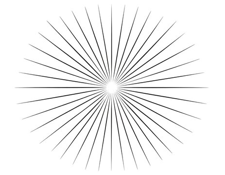 Circular radiating lines - Powered by Adobe