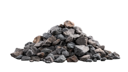 Pile of rocks against black background