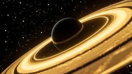 The mysterious planet reflected by the star rings