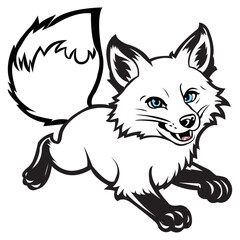 Fox vector art design