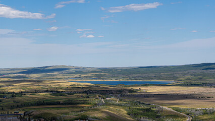 Scenery along Bear's Hump Trail of Waterton lake national park, Waterton, Alberta, Canada