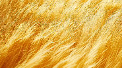 Fototapeta premium Golden Fur Texture Close-Up
