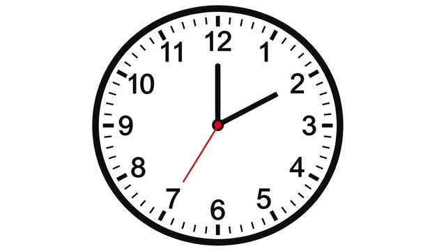 Simple clock face at 255