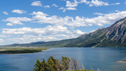 Scenery from the surrounding area of Prince of Wales Hotel, a national historic site in Waterton lake national park, Alberta, Canada