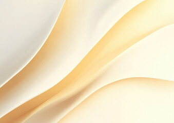 Abstract, flowing curves of pale cream and soft gold
