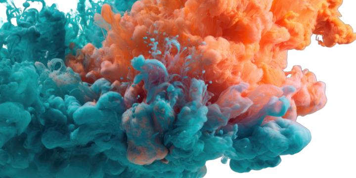 Abstract vibrant colors mixing in a dynamic display