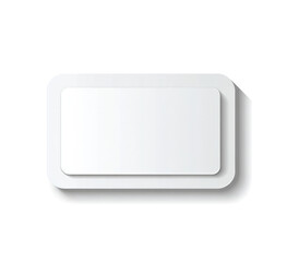 Fototapeta premium White rectangular object with layered design, slightly embossed