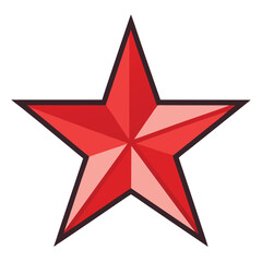 Obraz premium Festive christmas star illustration with colorful accents