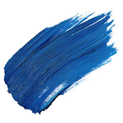 Bold, textured swipe of deep blue paint