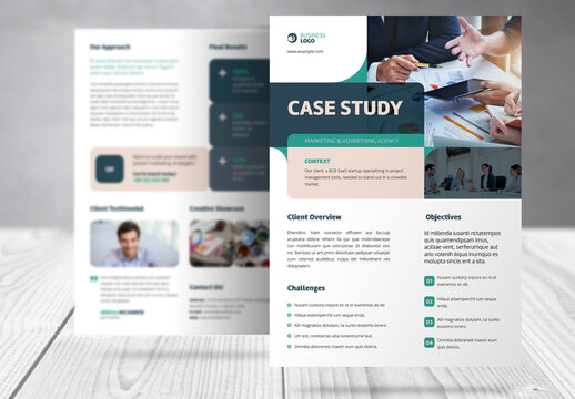 Case Study Business Flyer Template 