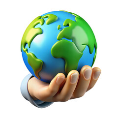 Fototapeta premium globe in hand