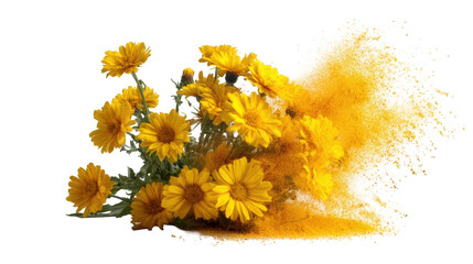 Bouquet of bright yellow flowers