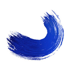 Deep blue, textured brushstroke art