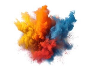 Colorful explosion in the air