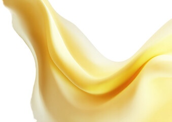 Abstract fluid, golden liquid flowing