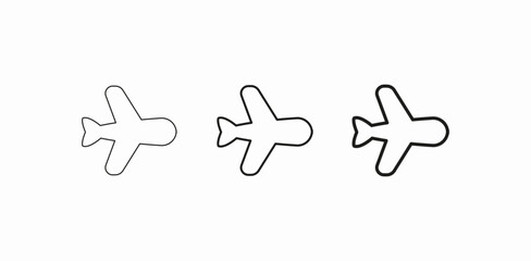 flying jet aircraft icon sign vector