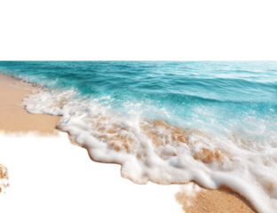 Tropical beach waves