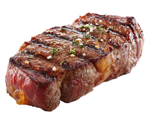 Grilled steak, seasoned and ready to eat