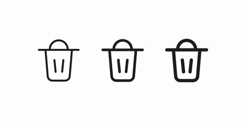 trash delete remove icon sign vector